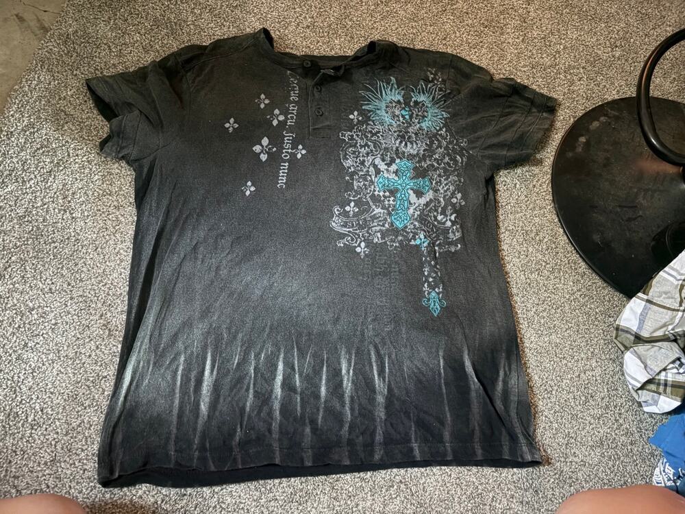 Y2K Helix Mens large graphic shirt